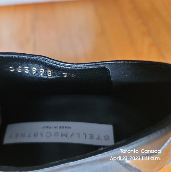 Stella McCartney Elyse stars platform leather cut-out square toe lace up shoes - Picture 7 of 7